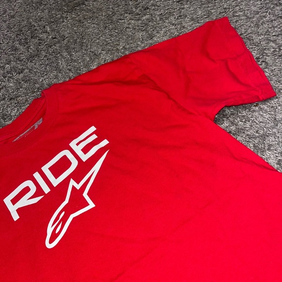 Alpine star Ride Red T-Shirt - Picture 2 of 5